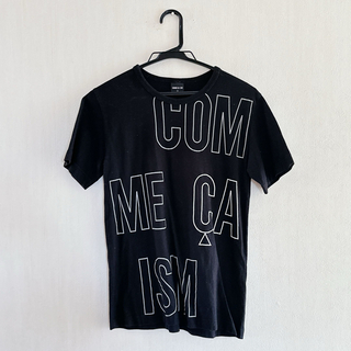 COMME CA ISM - コムサイズム  メンズM ロゴTシャツ　黒