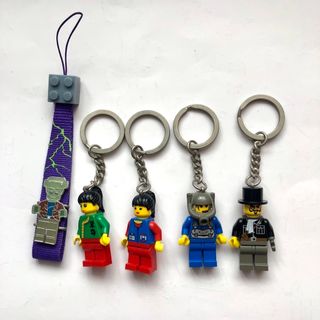 レゴ(Lego)の5個セット【レゴ】 キーリング＆ストラップ(キャラクターグッズ)