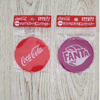 新品Coca-Cola　オリジナルスライド式コンパクトミラー