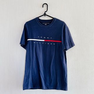 トミーヒルフィガー(TOMMY HILFIGER)のトミーヒルフィガー メンズS ロゴTシャツ ネイビー(Tシャツ/カットソー(半袖/袖なし))