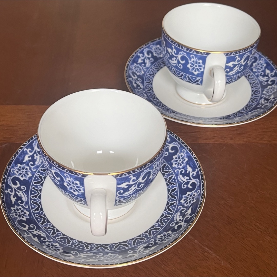 WEDGWOOD(ウェッジウッド)の【美品】ウェッジウッド★ボカラ★C/S 2客 インテリア/住まい/日用品のキッチン/食器(グラス/カップ)の商品写真