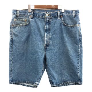 リーバイス(Levi's)の00年代 Levi's リーバイス 505 デニム ショートパンツ 大きいサイズ ライトブルー (メンズ W42) 中古 古着 Q5516(ショートパンツ)