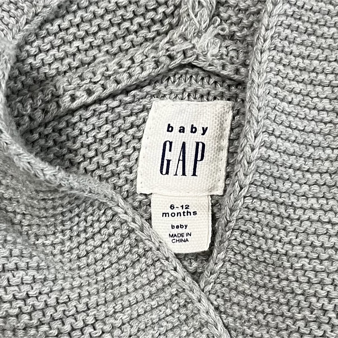 babyGAP(ベビーギャップ)のG様専用　baby GAP 耳付きフーディカーディガン2枚セット キッズ/ベビー/マタニティのベビー服(~85cm)(カーディガン/ボレロ)の商品写真