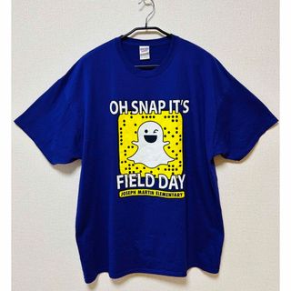 【US古着】SnapchatモチーフTシャツ(2XL/パープル)(Tシャツ/カットソー(半袖/袖なし))