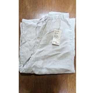 ムジルシリョウヒン(MUJI (無印良品))のヘンプクロップドパンツ サンドベージュ Sサイズ(クロップドパンツ)