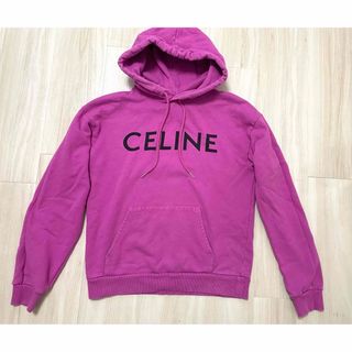 セリーヌ(celine)の21SS Celine ロゴプリント パーカー XS フーディ スウェットシャツ(パーカー)