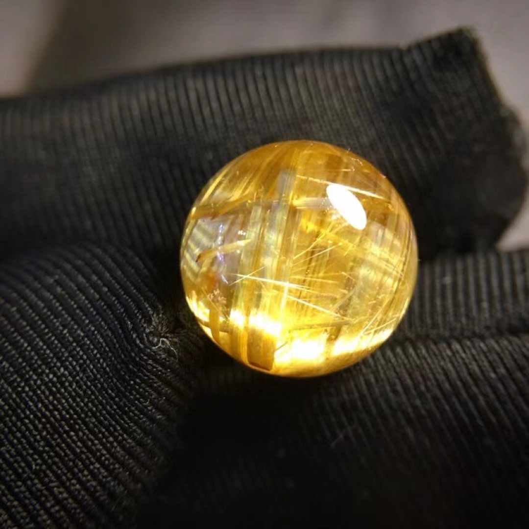 ⭐︎【天然】タイチンクオーツ 丸玉 13mm ⭐︎【天然】タイチンクオーツ 丸玉 13mm