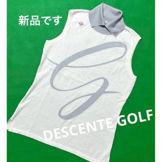 デサント(DESCENTE)のデサントゴルフ　変形タートルネック　ノースリーブシャツ　L(ウエア)