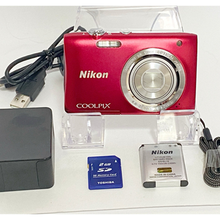 ニコン(Nikon)の【美品】Nikon coolpix s2900 ニコン　デジカメ　SDカード付(コンパクトデジタルカメラ)