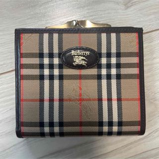 綺麗！ヴィンテージBURBERRY  バーバリー ノバチェック柄 がま口財布