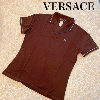ポロシャツ 半袖 半袖ポロシャツ 鹿の子 トップス ヴェルサーチ　Versace