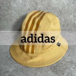 adidas - 美品 adidas バケットハット 3本ライン ファイヤーバード イエロー