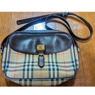 バーバリー(BURBERRY)のバーバリー ショルダーバッグ 斜め掛け ノバチェック シャドーホース ブラウン(ショルダーバッグ)