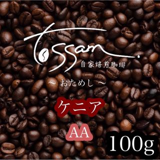 お試し 自家焙煎 珈琲豆  100g ケニア AA (コーヒー)