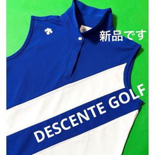 DESCENTE - デサントゴルフ　ノースリーブポロシャツ　新品　ゴルフ