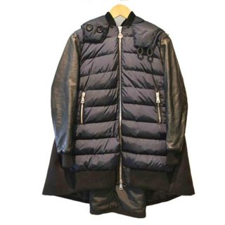 <br>MONCLER モンクレール/BLOISレザーウールスリーブジャケット/XSサイズ/A20934980980/Aランク/89【中古】