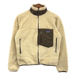 パタゴニア(patagonia)の00年代 patagonia パタゴニア Retro-X レトロX フリースジャケット アウトドア アイボリー (メンズ XS) 中古 古着 Q5249(その他)