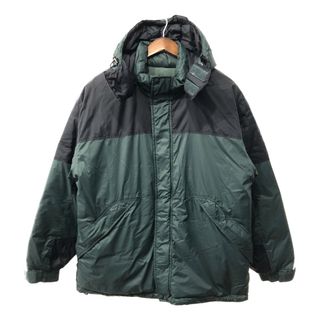 90年代 Cabela's カベラス GORE-TEX ゴアテックス ダウンジャケット 防寒 グリーン (メンズ LARGE REGULAR) 中古 古着 Q5272(スタジャン)