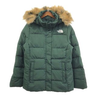 ザノースフェイス(THE NORTH FACE)のTHE NORTH FACE ノースフェイス ダウンジャケット アウトドア 防寒 グリーン (レディース L) 中古 古着 Q5288(ダウンジャケット)