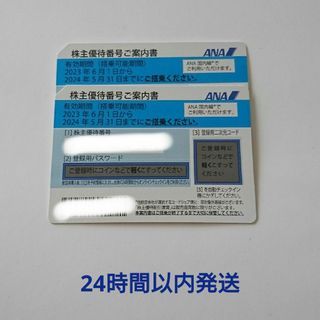 エーエヌエー(ゼンニッポンクウユ)(ANA(全日本空輸))の即日発送 2枚 ANA株主優待 航空券割引券(その他)