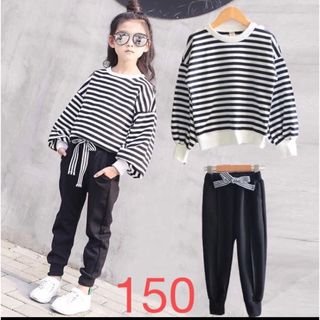 KSDA024キッズ 子供服 セットアップ トップス+パンツ 女の子 春秋(Tシャツ/カットソー)