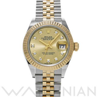 ロレックス(ROLEX)の中古 ロレックス ROLEX 279173G ランダムシリアル シャンパン /ダイヤモンド レディース 腕時計(腕時計)