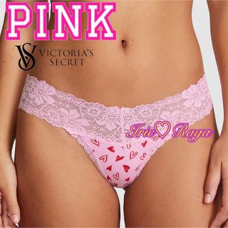 ヴィクトリアズシークレット(Victoria's Secret)のPINK Victoria's Secret★ハートレースTバックソングショーツ(ショーツ)