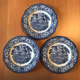 ウェッジウッド(WEDGWOOD)のリバティーブルー　イーノックウェッジウッド　小皿　3枚セット(食器)