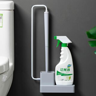 Orgmzinトイレ ブラシ トイレ掃除ブラシとブラケット、耐久性と柔軟性のブラ(日用品/生活雑貨)