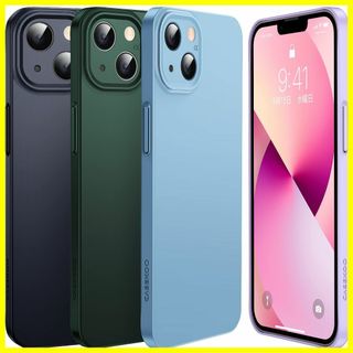 【サイズ:iPhone13用_色:ブラック】「ほぼ裸」CASEKOO iPhon(その他)