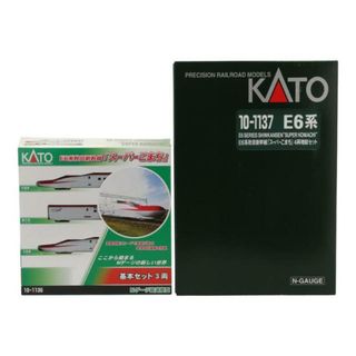 <br>KATO カトー/E6系秋田新幹線 「スーパーコマチ」 基本3両+4両増結セット/10-1136+10-1137 E6系/-/Nゲージ類/ABランク/85【中古】(鉄道模型)