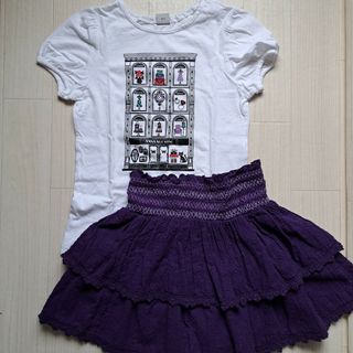 ANNA SUI mini - 美品【ANNA SUI　mini】140cm Tシャツ　キュロット