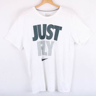 ナイキ(NIKE)のナイキ 半袖Ｔシャツ トップス グラフィックT スポーツウエア 大きいサイズ メンズ XLサイズ 白×グレー NIKE(Tシャツ/カットソー(半袖/袖なし))