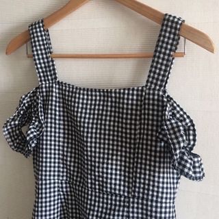 ロキエ(Lochie)のvintage gingham ops❤︎(ミニワンピース)