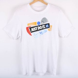 ナイキ(NIKE)のナイキ 半袖Ｔシャツ トップス グラフィックT スポーツウエア コットン100% メンズ Sサイズ 白×黒×赤 NIKE(Tシャツ/カットソー(半袖/袖なし))