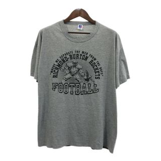 90年代 USA製 RUSSELL ATHLETIC ラッセル 半袖Ｔシャツ シングルステッチ グレー (メンズ XL) 中古 古着 Q5566(Tシャツ/カットソー(半袖/袖なし))