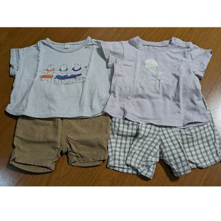 ブランシェス(Branshes)のブランシェス アプレレクール 半袖 ショートパンツ 4点セット(Ｔシャツ)