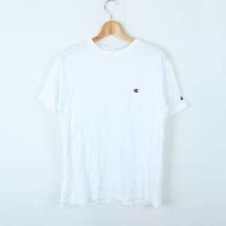 チャンピオン(Champion)のチャンピオン 半袖Ｔシャツ トップス ワンポイントロゴ スポーツウエア コットン メンズ Mサイズ ホワイト Champion(Tシャツ/カットソー(半袖/袖なし))