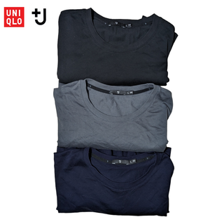 ユニクロ(UNIQLO)の3枚パック ＋j UNIQLO スーピマコットン 半袖Tシャツ(Tシャツ/カットソー(半袖/袖なし))