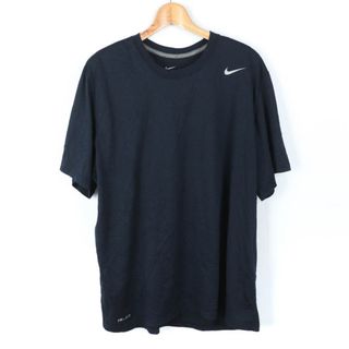 ナイキ(NIKE)のナイキ 半袖Ｔシャツ トップス ワンポイントロゴ スポーツウエア 大きいサイズ ドライフィット メンズ XLサイズ ネイビー NIKE(Tシャツ/カットソー(半袖/袖なし))