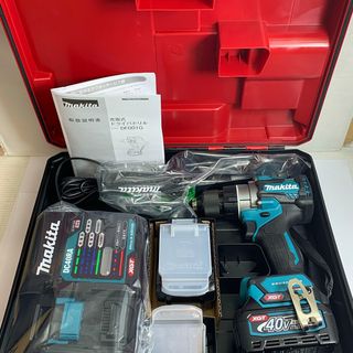 マキタ(Makita)の♭♭MAKITA マキタ 40Ｖ　充電式ドライバドリル　付属品完備　【未使用品】 DF001GRDX ブルー(その他)