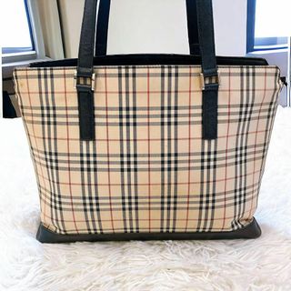 BURBERRY - バーバリー トートバッグ ノバチェック レザー A4収納可