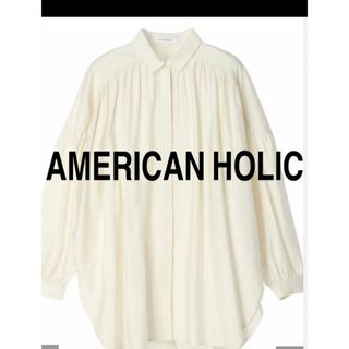 AMERICAN HOLIC - 白　オーバーサイズ　ビッグシルエット　チュニック　長袖