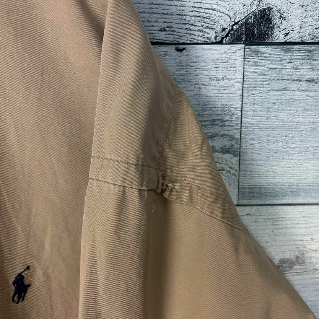 Ralph Lauren(ラルフローレン)のラルフローレン 刺繍ロゴ 長袖 チノ BDシャツ ベージュ XXL メンズのトップス(シャツ)の商品写真