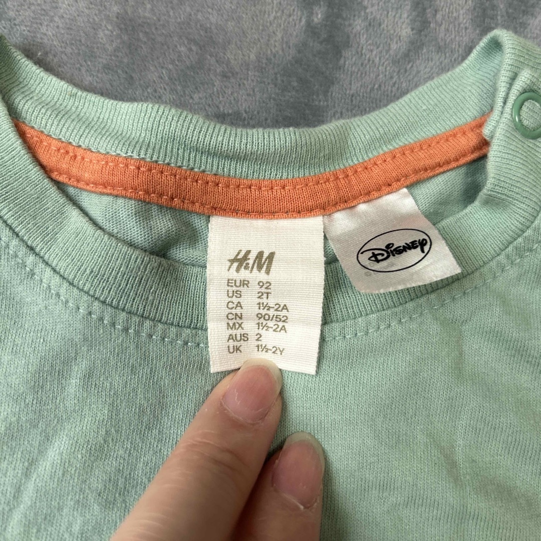 H&M(エイチアンドエム)のＨ＆Ｍ Tシャツ2点セット サイズ90cm キッズ/ベビー/マタニティのキッズ服男の子用(90cm~)(Tシャツ/カットソー)の商品写真