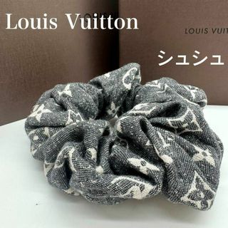 LOUIS VUITTON - Louis Vuitton ルイヴィトン シュシュ　モノグラム柄　ブラック