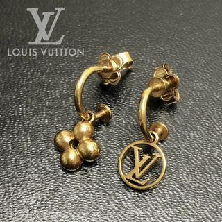 ルイヴィトン(LOUIS VUITTON)の【美品】ルイ・ヴィトン ブックル ドレイユ・ブルーミング ピアス ゴールド(ピアス)