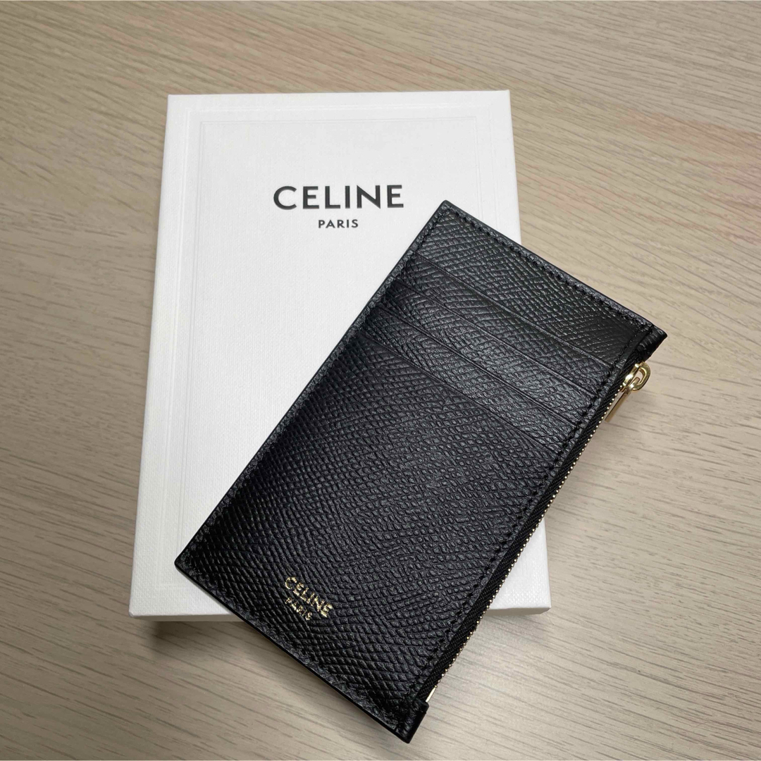 CELINE - CELINE ジップ付きコンパクト カードホルダー CELINE - CELINE ジップ付きコンパクト カードホルダー