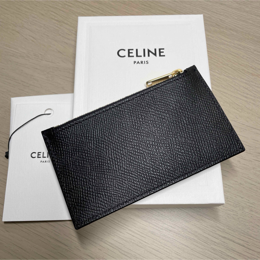 CELINE - CELINE ジップ付きコンパクト カードホルダー CELINE - CELINE ジップ付きコンパクト カードホルダー