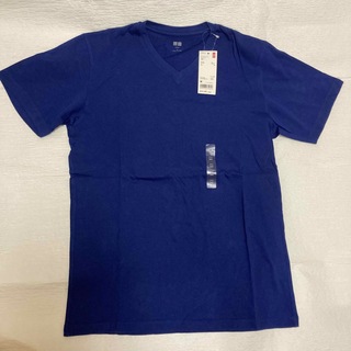 ユニクロ(UNIQLO)のタグ付新品　UNIQLO スーピマコットンVネック　Tシャツ(Tシャツ/カットソー(半袖/袖なし))